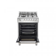 La Germania FTR6631EXT GN Κουζίνα 56lt με Εστίες Φυσικού Αερίου & Ρεύματος Π60εκ. Inox